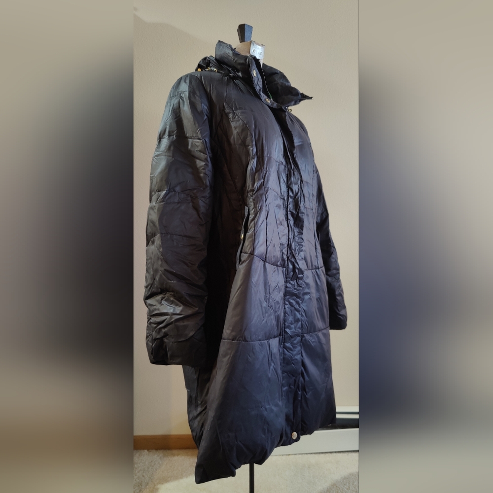 Steve Madden Long Chevron Down Coat 3X